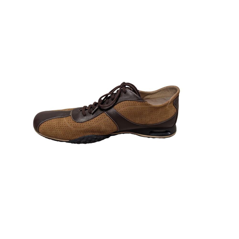 Cole Haan Perforated Suede Men's Casual Luxury Fashion Sneakers Brown Size 10.5M